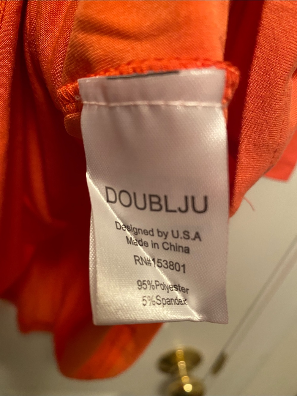 Doublju Scoop Neck Ruffle 3/4 Length Sleeve Top…size 1X - Picture 5 of 5